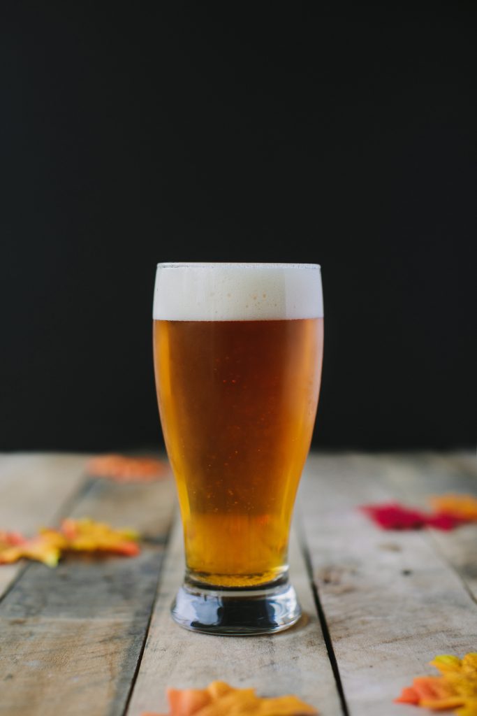 Fall Themed Product Photo of Beer in Vancouver BC